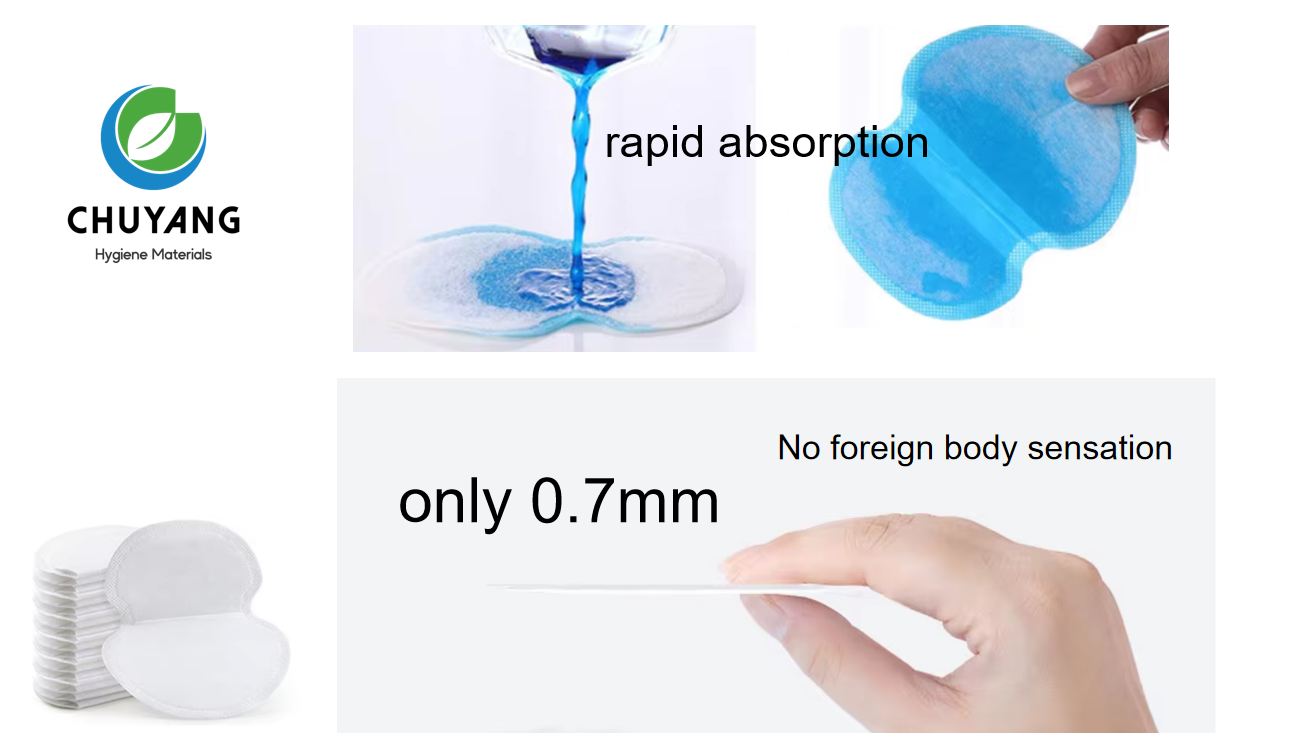 Antiperspirant Patch Armpit Patch Disposable Armpit Sweat Absorbent Pad Sweat Stick 