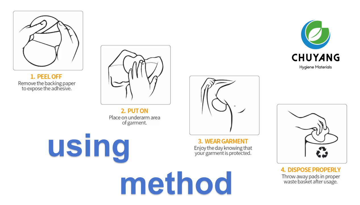 Antiperspirant Patch Armpit Patch Disposable Armpit Sweat Absorbent Pad Sweat Stick 