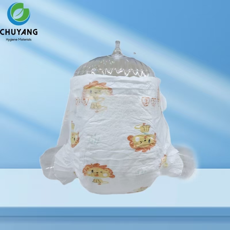 Cute Animal Pattern Wholesale Baby Diapers disposable OEM fluff pulp baby Diapers soft baby nappies