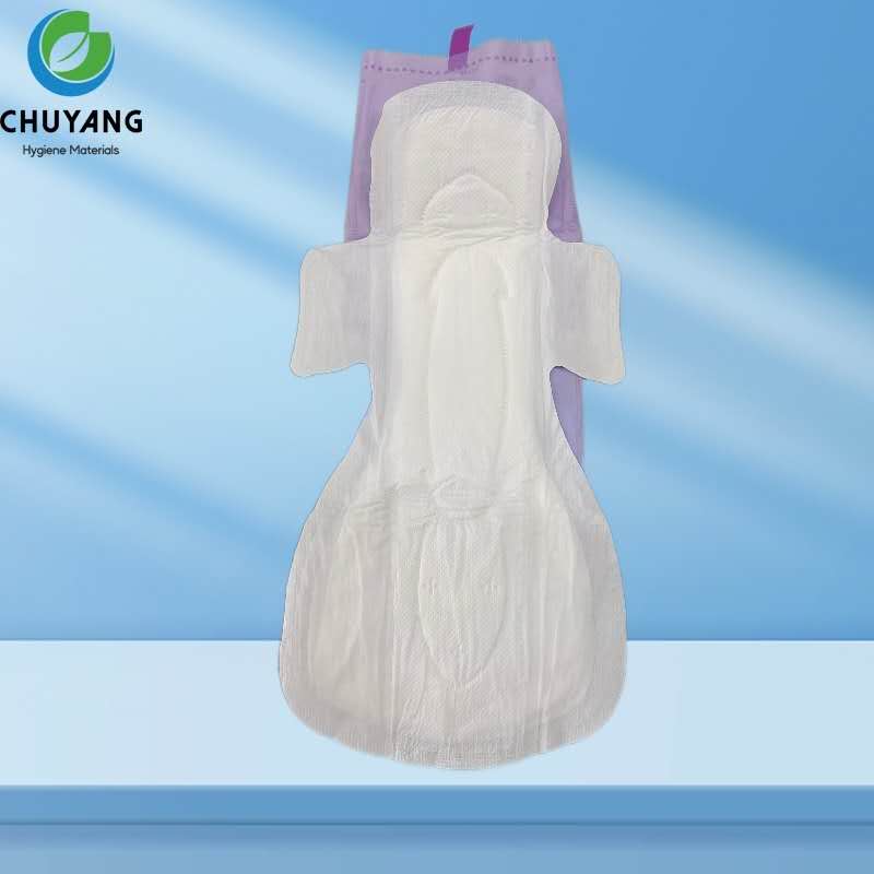 OEM-disposable-mesh-topsheet-338cm-sanitary-napkins-manufacturer