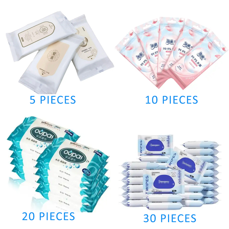 Full Automatic Wet Tissue Making Machine 5-30pcs Wet Wipes Production Line 