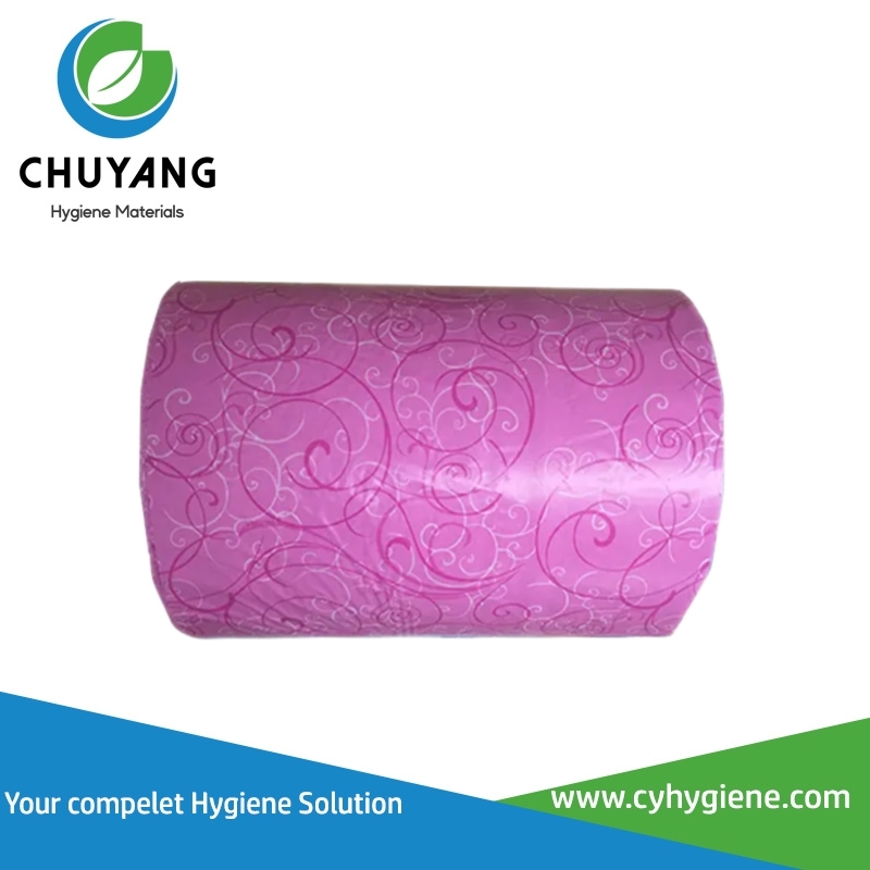 PE Film for Sanitary Napkin Colorful Wrapping Bag PE Wrapping Film Raw Material for Sanitary Pads