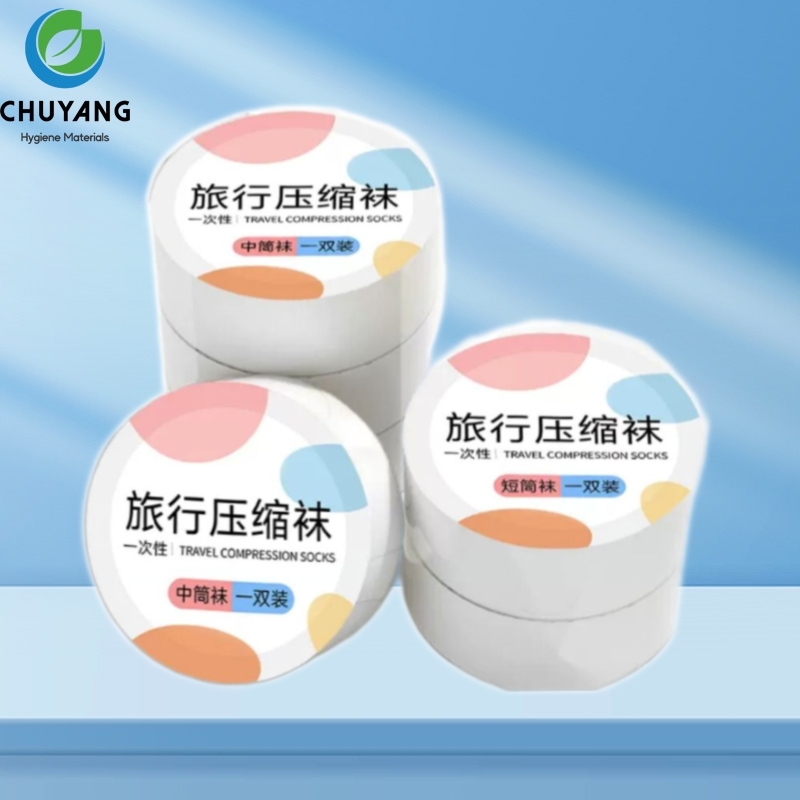 OEM-disposable-compress-socks-production