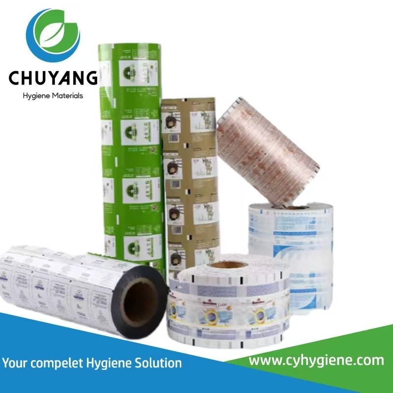 Custom Printed Wet Tissues Roll Packaging Film OEM Wet Wipes Printing Automatic Wrapping Film