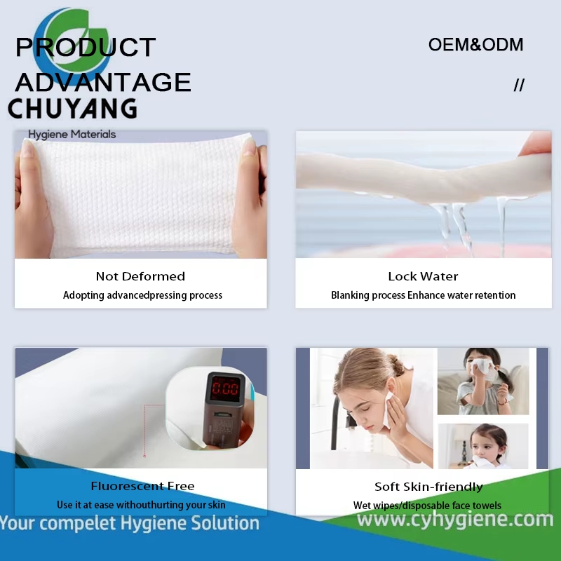 Spunlace Nonwoven 30% Viscose 70% Polyester for Wet Wipes Spunlace Nonwoven 30% Viscose 70% Polyester for Wet Wipes